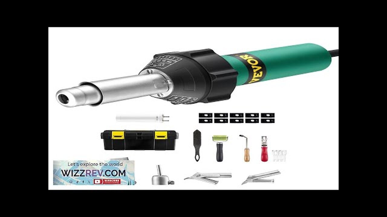 Hot Air Plastic Welder 1600W PVC TPO Vinyl Heat Gun Torch Review