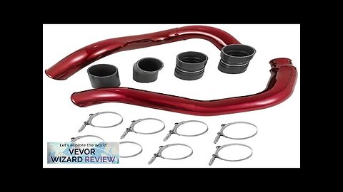 Red Turbo Intercooler Pipe Boot Kit CAC Tubes for 03-07 Ford 6.0L Review