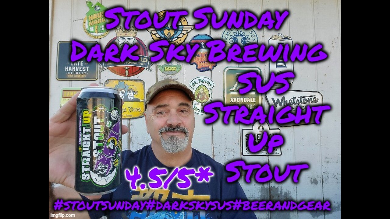 Stout Sunday: Dark Sky SUS Straight Up Stout 4.5/5*