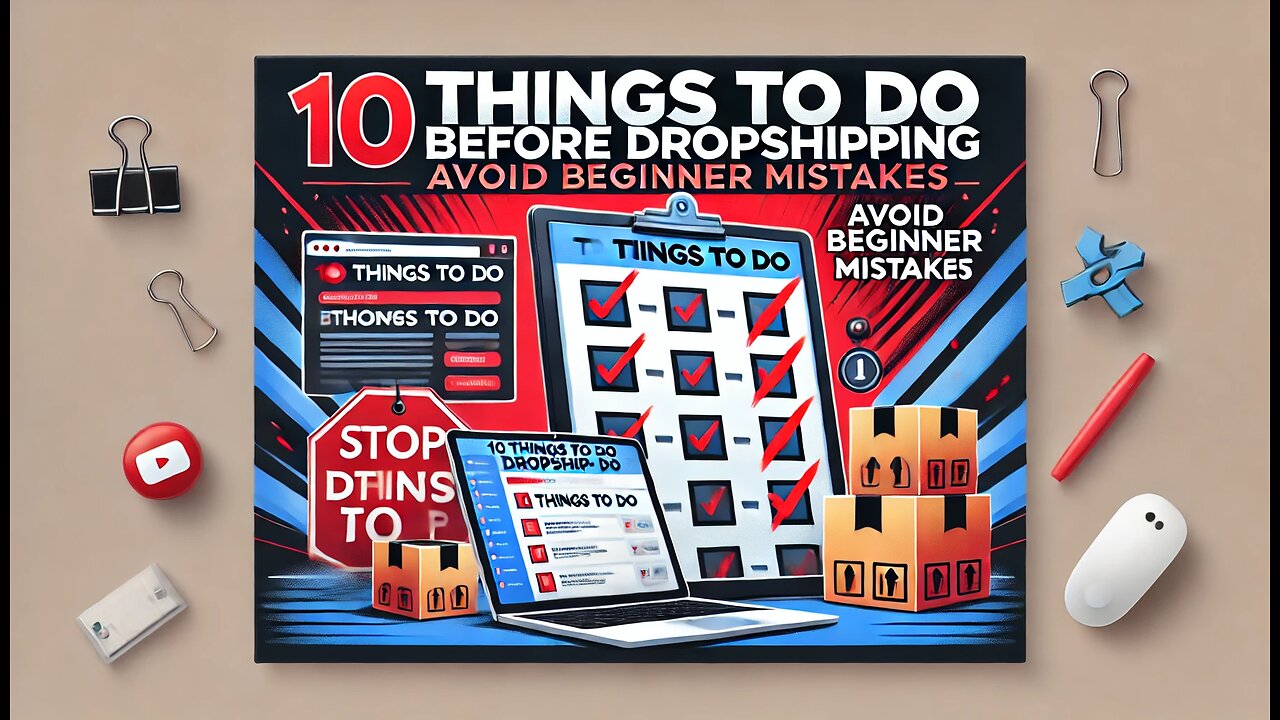 10 Things to Do BEFORE Dropshipping (AVOID Beginner Mistakes)