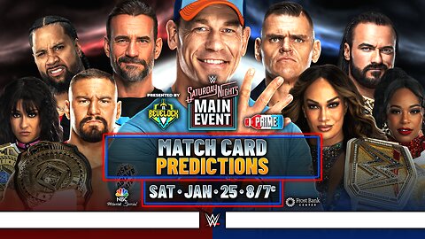 WWE Saturday Night's Main Event 2025 - Match Card Predictions | Bevelock