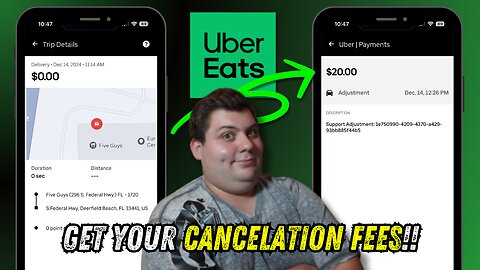 How to Get Your Cancelation Fees on UberEats!! - EVERYTHING You MUST Know!!