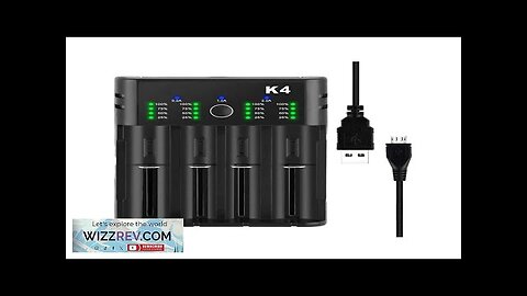 USA Direct K4 4-Slot with USB Port Universal Rechargeable Li-ion Battery Charger Review