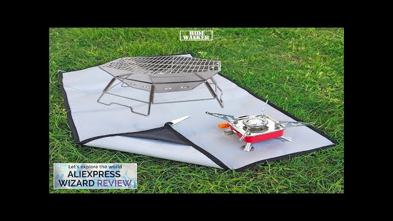 Camping Fireproof Cloth BBQ Grill Mat Flame Retardant Mat for Camping Stoves Review