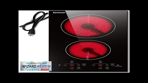 Karinear 2 Burners Electric Cooktop 120v Plug in Ceramic Cooktop 12 Inch Review