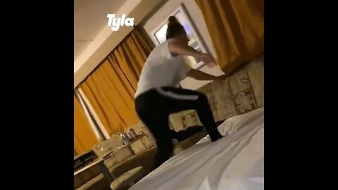 Drunk Girl Gets Stuck In Sofa Bed When Trying To Make It