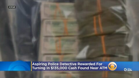 Aspiring Police Detective Rewarded For Turning In $135,000 Cash He Found Near ATM