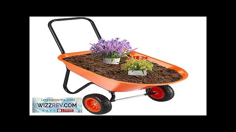 VEVOR Wheelbarrow Cart 2 Wheels Garden Dump Cart 397 lbs Yard Utility Review