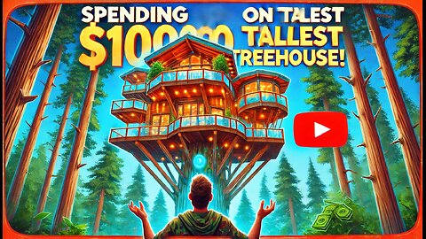 Spending $100,000 on the Tallest Treehouse! 🌲🏡