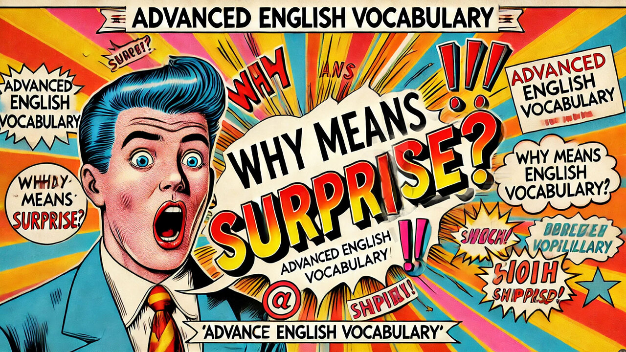 Vocabulary and Pronunciation "WHY means surprise?" Advanced English