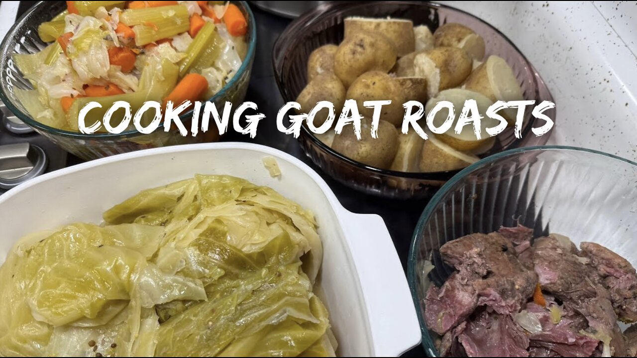 Delicious Goat Stew and Corned Goat & Cabbage VLOG#048