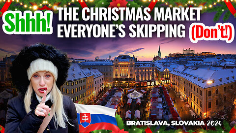 The Christmas Market Everyone’s Skipping (Don’t!) 🎄| Exploring Bratislava, Slovakia✨!