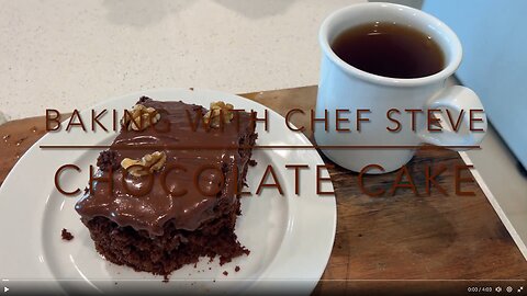 Baking with Chef Steve: Chocolate Sheet Cake