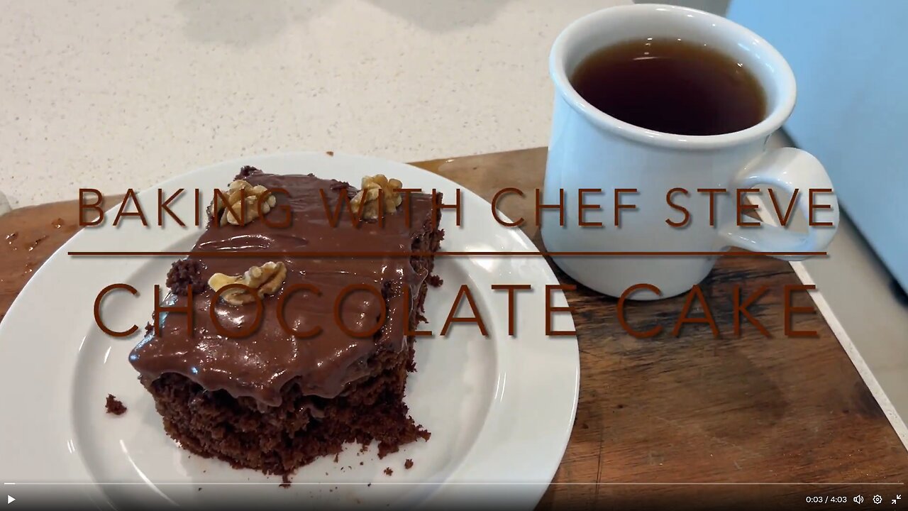 Baking with Chef Steve: Chocolate Sheet Cake