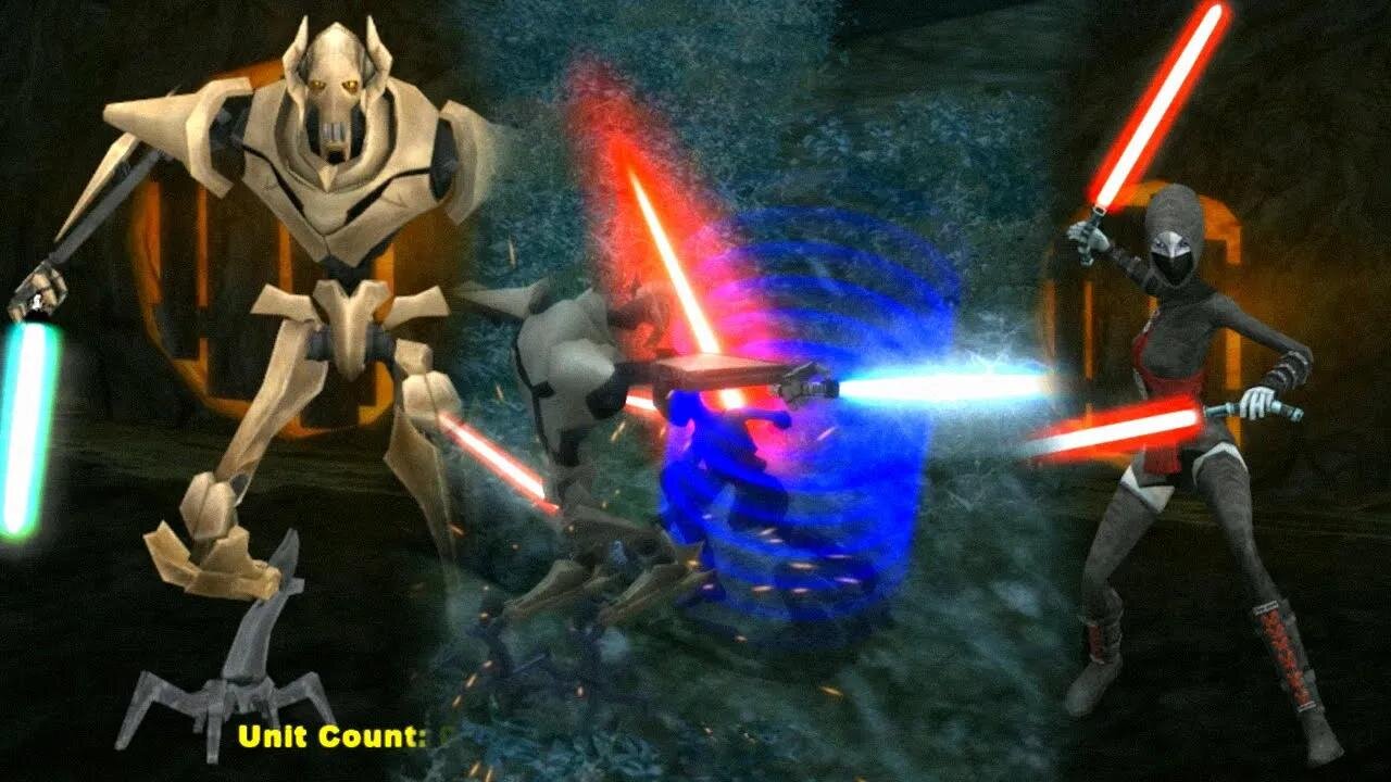 General Grievous vs Assaj Ventress - Classic Battlefront 2 Clone Wars Mod