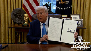 WATCH: President Trump Signs Executive Orders in the Oval Office - 2/4/25