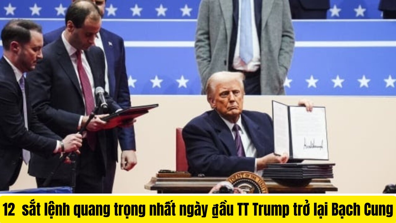 Tin Tổng Hợp 21/1/2025 12 ₫iểm Quang Trọng TT Trump Ký Ngày ₫ầu Trở Lại Bạch Cung.