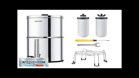 2.25G Gravity-fed Water Filter Countertop System Stainless Steel 2 Filters Review