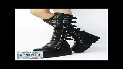 Long Boots Women Gothic Shoes Platform Knee High Boots Punk Black Sexy Review