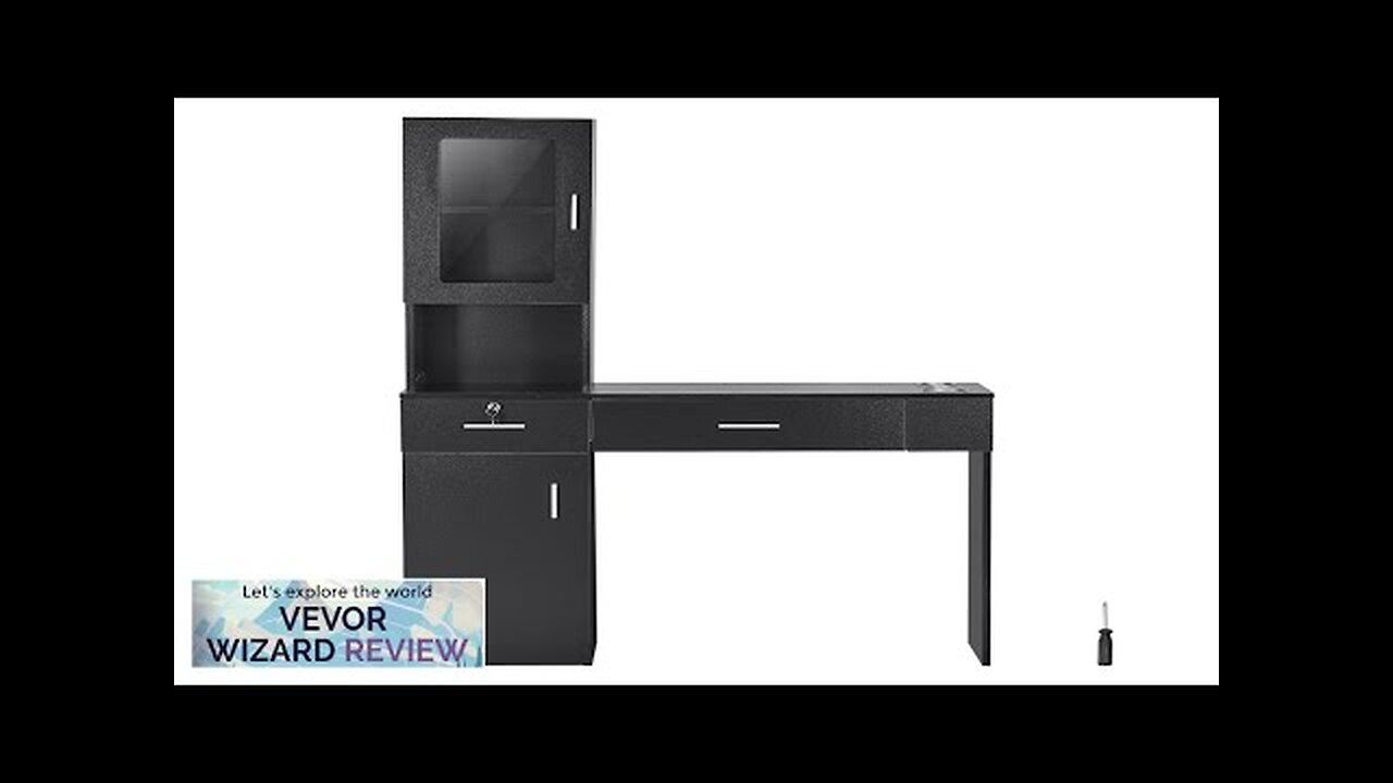 VEVOR Salon Workstation Wall-Mounted Unit for Hair Professionals Spa Styling Storage Review