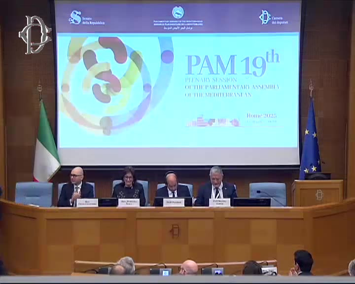 Roma - 9° Meeting dellAssemblea parlamentare del Mediterraneo - Ses. ina... - francese (20.02.25)