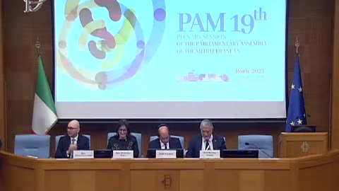 Roma - 9° Meeting dell'Assemblea parlamentare del Mediterraneo - Ses. ina... - francese (20.02.25)