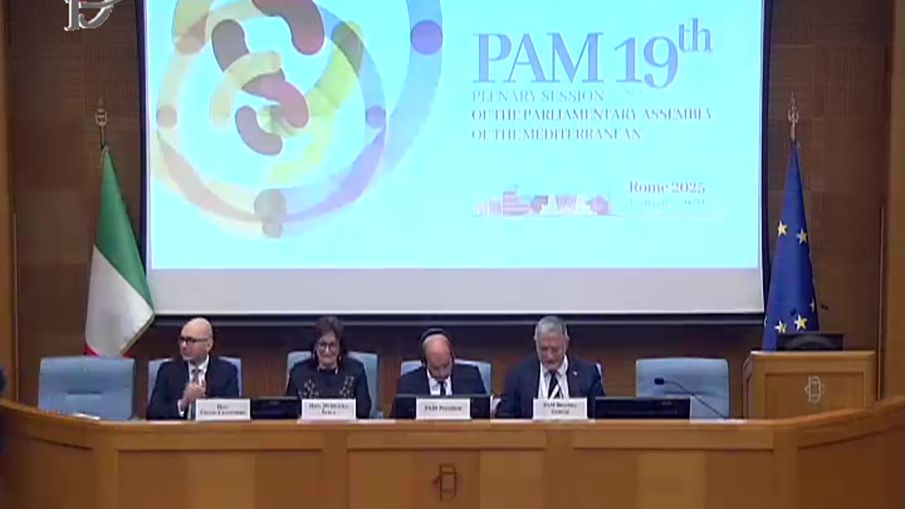 Roma - 9° Meeting dell'Assemblea parlamentare del Mediterraneo - Ses. ina... - francese (20.02.25)