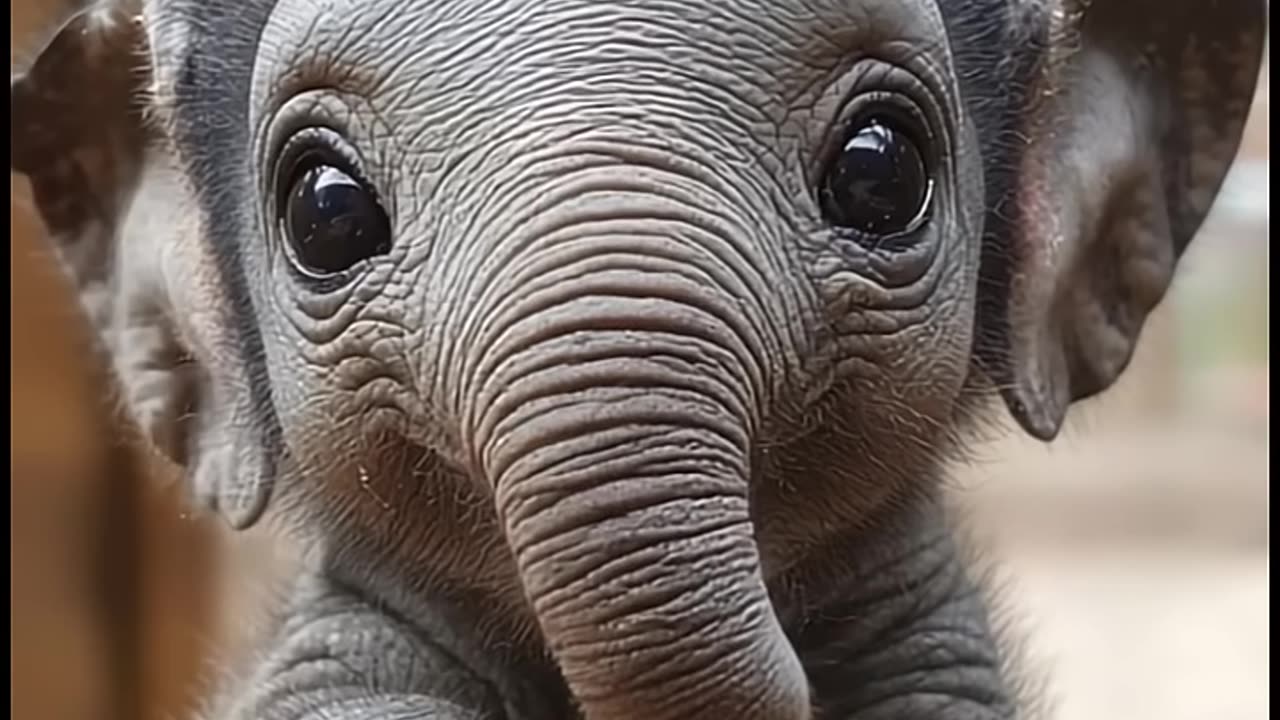 Oh my goodness!🙊 Check this out!🧐 The tiniest elephant you can imagine🐘