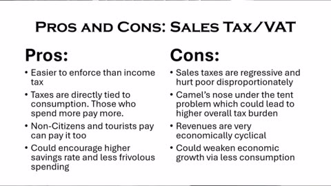 Comparing Income Tax, Sales Tax, Property Tax, & Tariffs