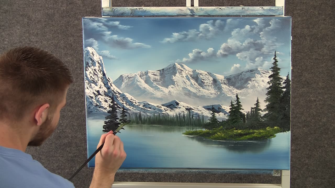 Paint with Kevin - Lake in the Mountains