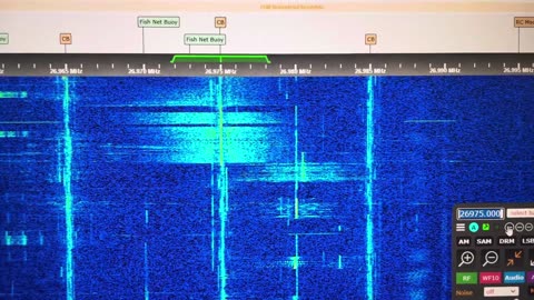 34.2125 Chirpy CW Morse Keying 34.210 USB Oddity VHF Low Band Via G8JNJ SDR 10 05