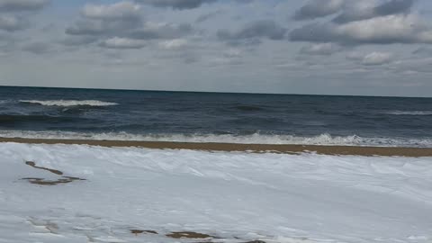 Snow On Virginia Beach