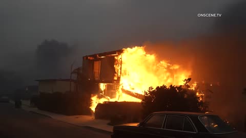 Structures Burn as Palisades Fire Explodes to 1,200+ Acres