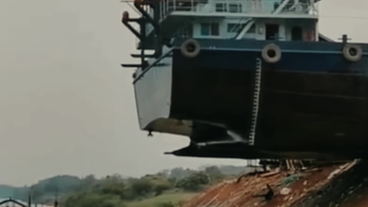 Bizarre Ship Launch