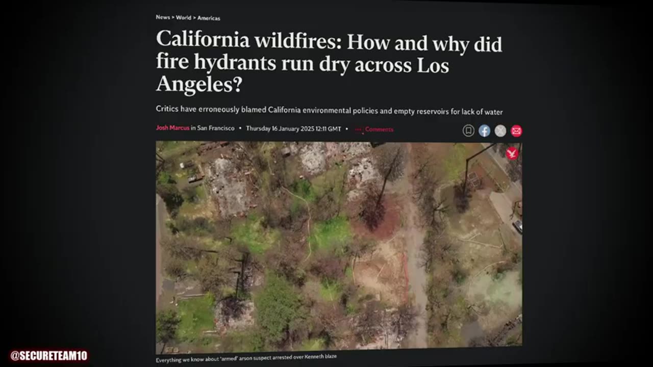 secureteam10 - Chilling Video: The Dark Side of California Wildfires