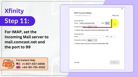 How to do Xfinity Comcast Email Settings for Outlook?