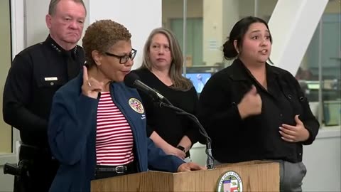 Angeles Mayor Bass scoffs when asked about firing Chief Crowley