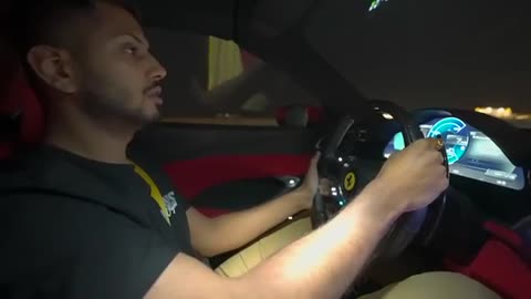 I tried electric Ferrari car