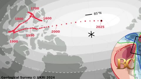 Earth’s magnetic north pole is on the move