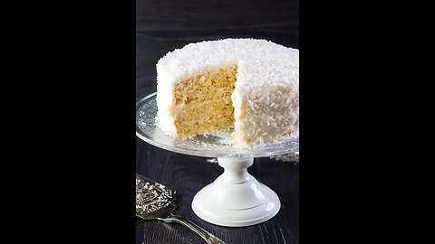 BAKING A YUMMY COCONUT CAKE FROM SCRATCH