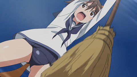 Strike Witches: Road to Berlin - broom training