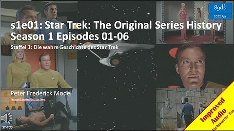 s1e01: Star Trek: The Original Series History Season 1 Episodes 01-06