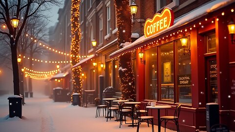 Cozy Up With SNOWY Jazz Coffee Vibes