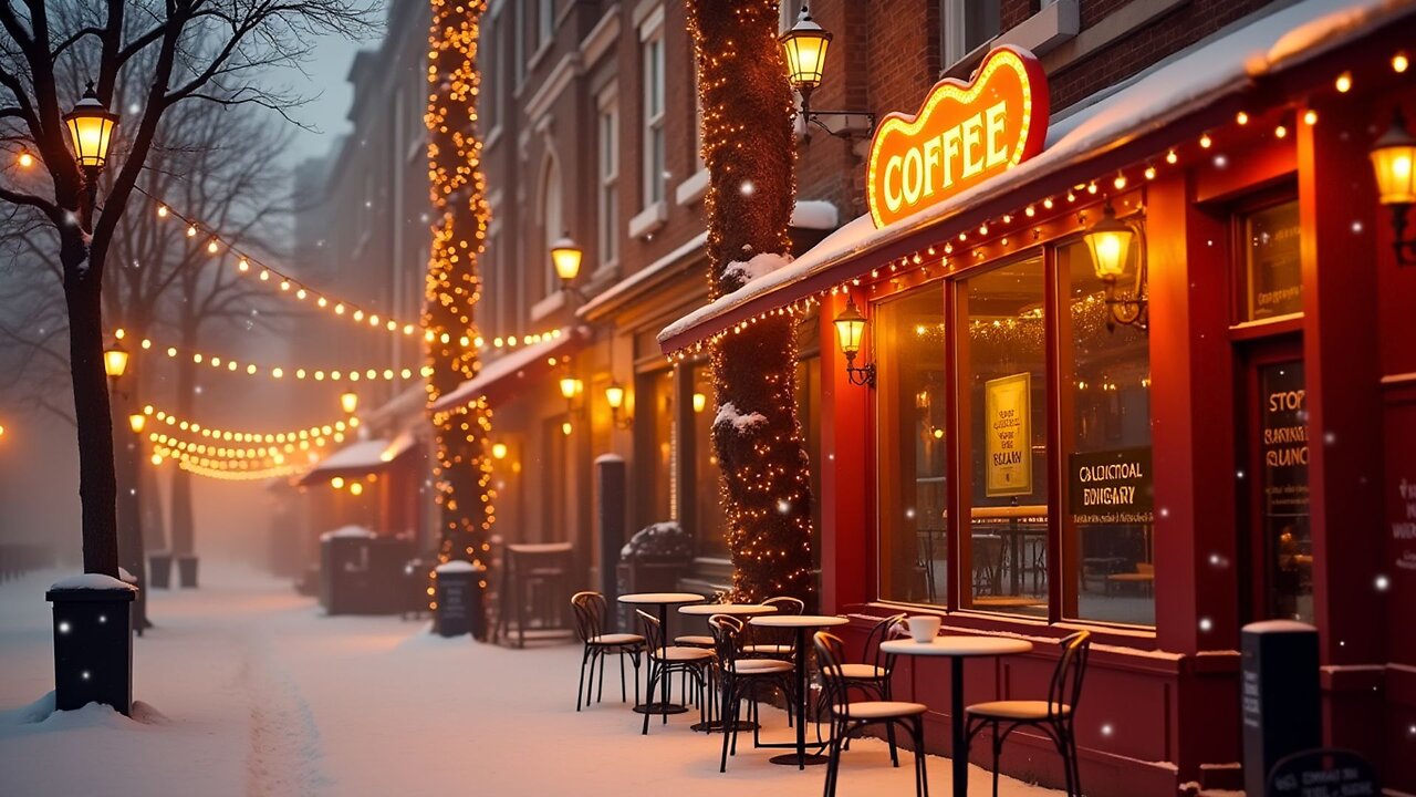 Cozy Up With SNOWY Jazz Coffee Vibes