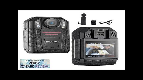 VEVOR 1440P HD Police Body Camera 64GB Body Cam with Audio Video Review