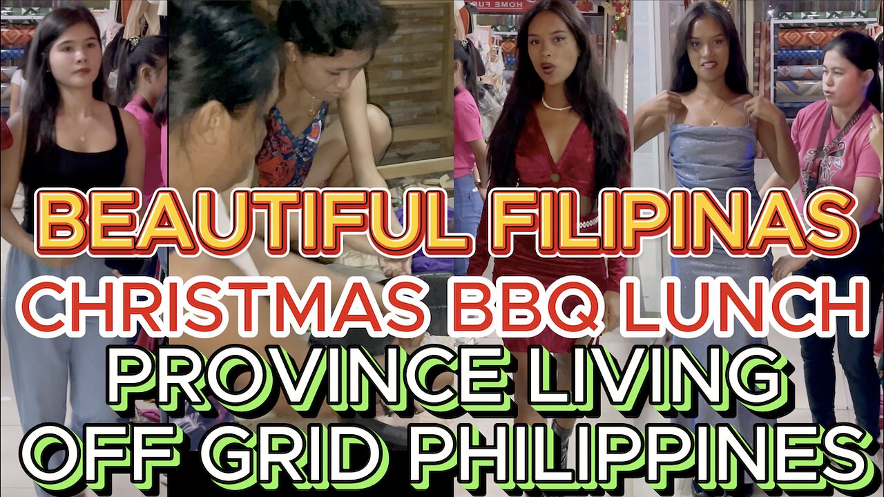 🇵🇭 Filipina Island Beauties Prepare BBQ Christmas Dinner! Off Grid Island Family Living Philippines