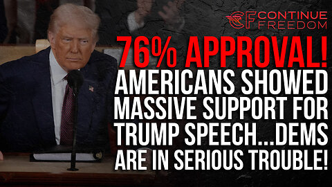 TRUMP KEEPS WINNING! Americans LOVED Trump Speech to Congress, 76% Approval!