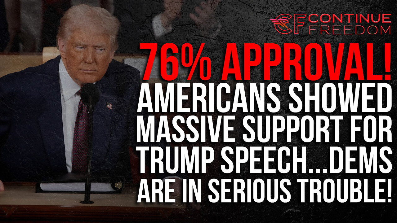TRUMP KEEPS WINNING! Americans LOVED Trump Speech to Congress, 76% Approval!