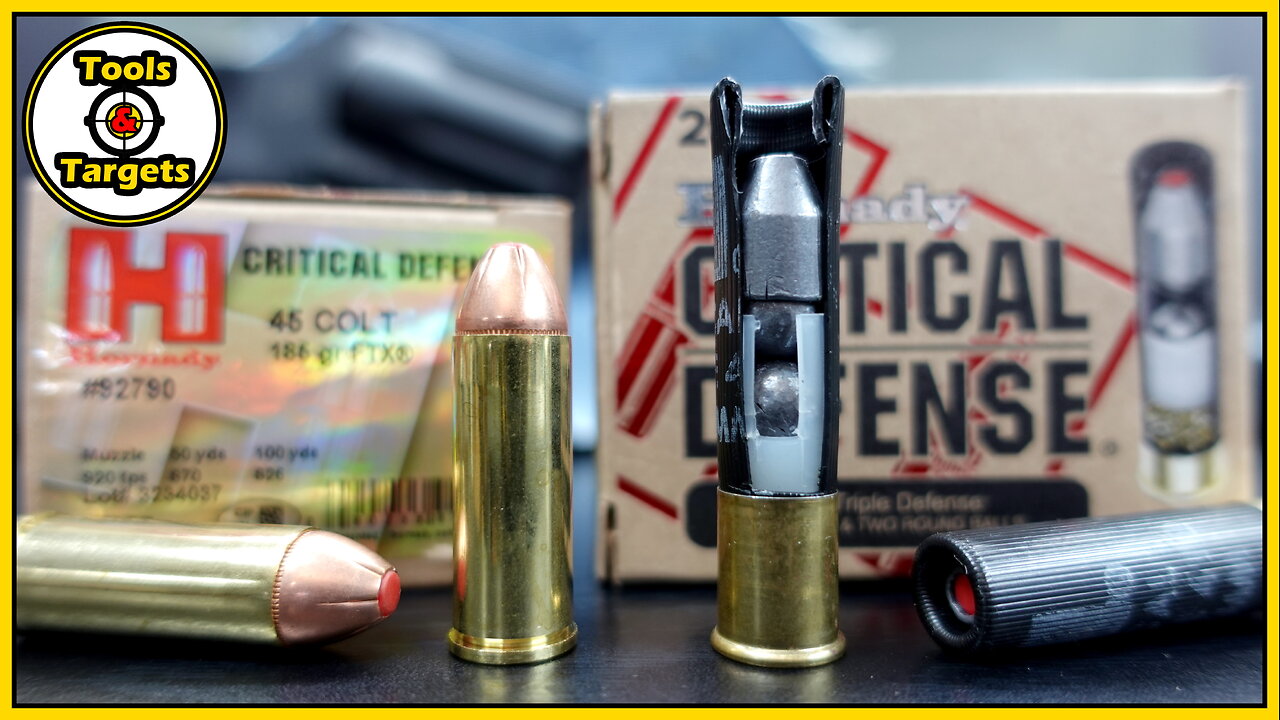 YOU Be The JUDGE!...Hornady Critical Defense .45 Colt VS .410 Bore Ballistic Gel AMMO Test!