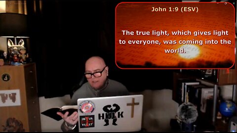 The Light of Jesus Drives Out The Darkness Of Mohammed. John 1:9-13 esv.